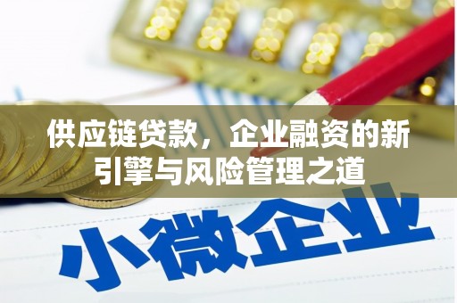 固镇供应链贷款，企业融资的新引擎与风险管理之道