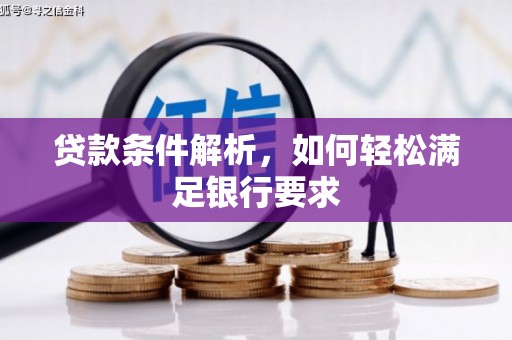 博湖贷款条件解析，如何轻松满足银行要求