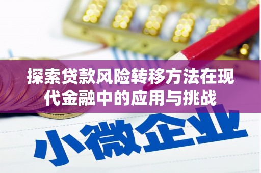 厦门探索贷款风险转移方法在现代金融中的应用与挑战