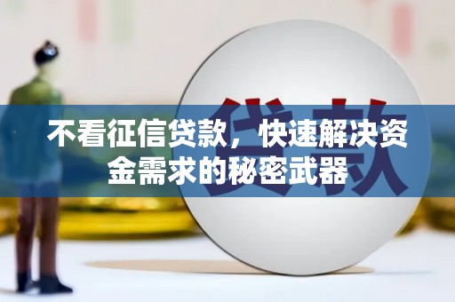 山东不看征信贷款，快速解决资金需求的秘密武器