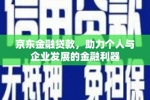 漠河京东金融贷款，助力个人与企业发展的金融利器