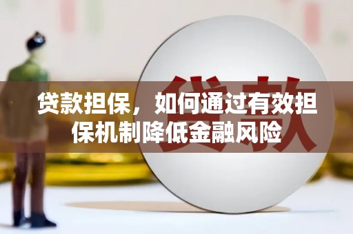 兰屿贷款担保，如何通过有效担保机制降低金融风险