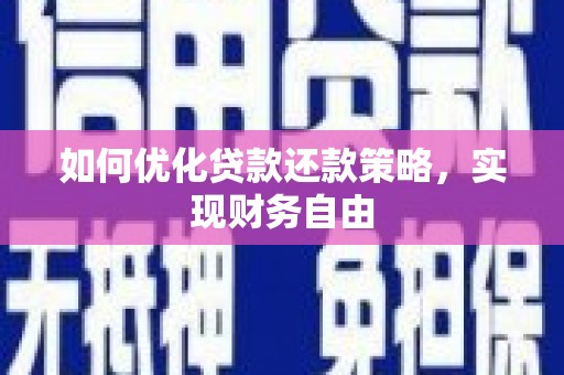 呼图壁如何优化贷款还款策略，实现财务自由