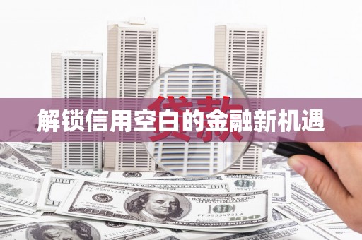 葫芦岛解锁信用空白的金融新机遇
